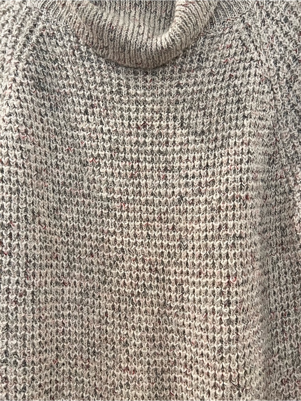 Free People Speckled Cowl Neck Oversized Tunic Sweater Wool Blend M - Picture 10 of 13